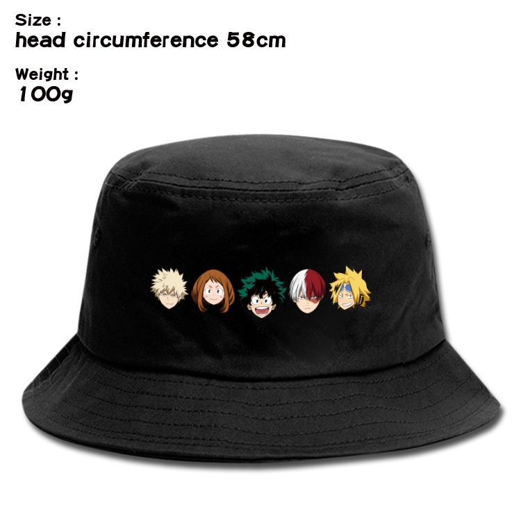 My Hero Academia Anime canvas fisherman hat sun hat 58cm 100g