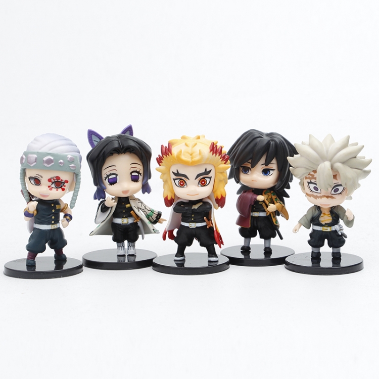 Demon Slayer Kimets  generation Bagged figure model   A set of 5 style B