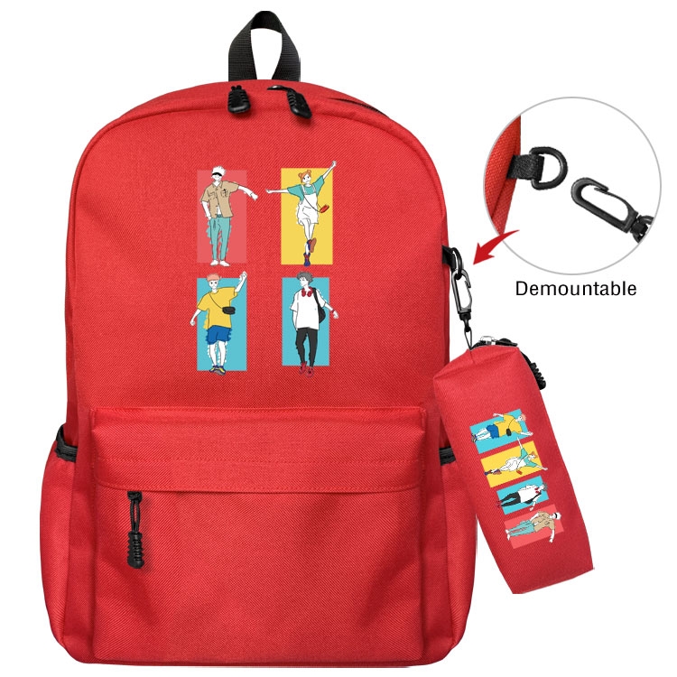 Jujutsu Kaisen  Anime student school bag backpack Pencil Bag combination