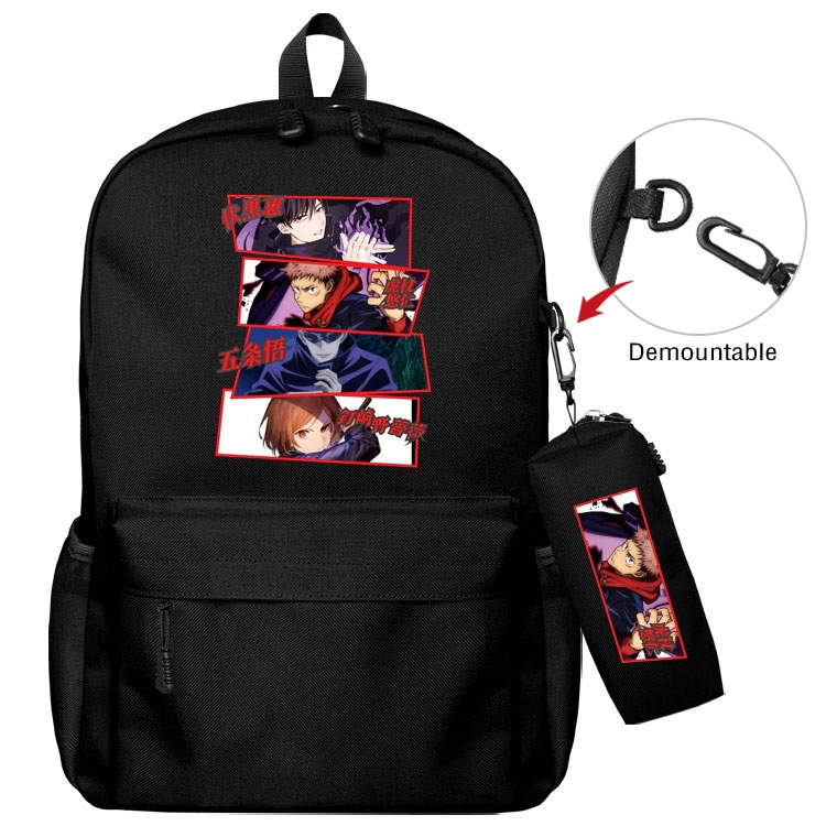 Jujutsu Kaisen  Anime student school bag backpack Pencil Bag combination