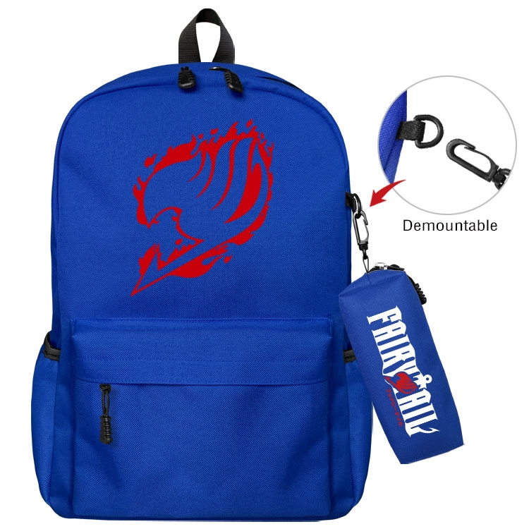 Fairy tail Anime student school bag backpack Pencil Bag combination