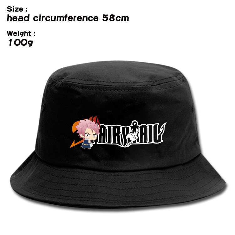 Fairy tail Anime canvas fisherman hat sun hat 58cm 100g