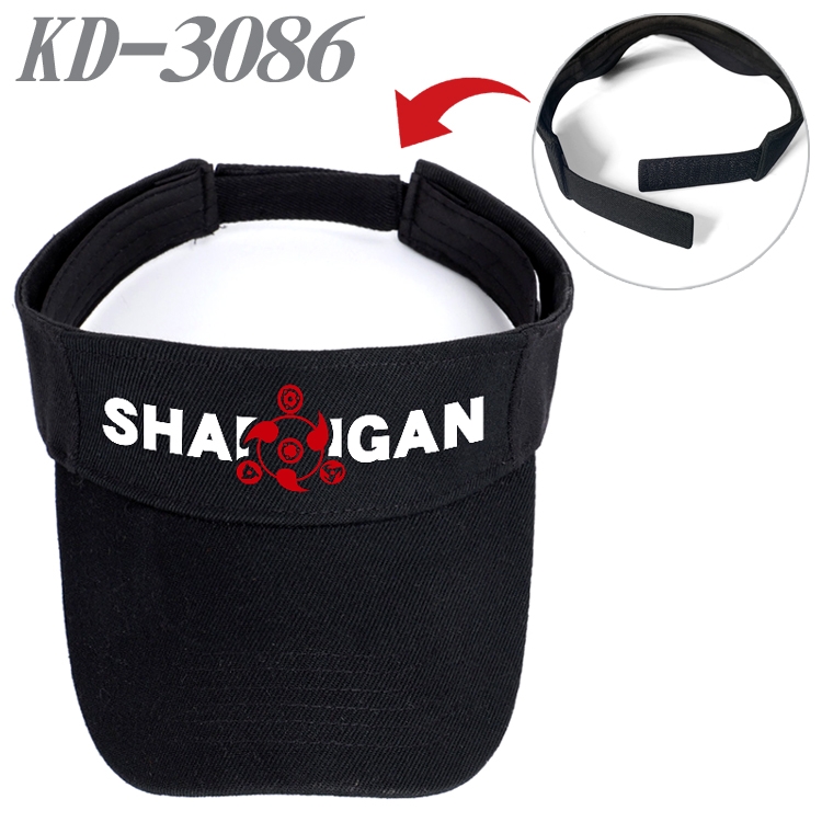 Naruto Anime Printed Canvas Empty Top Hat Baseball Hat Sun Hat  KD-3086A