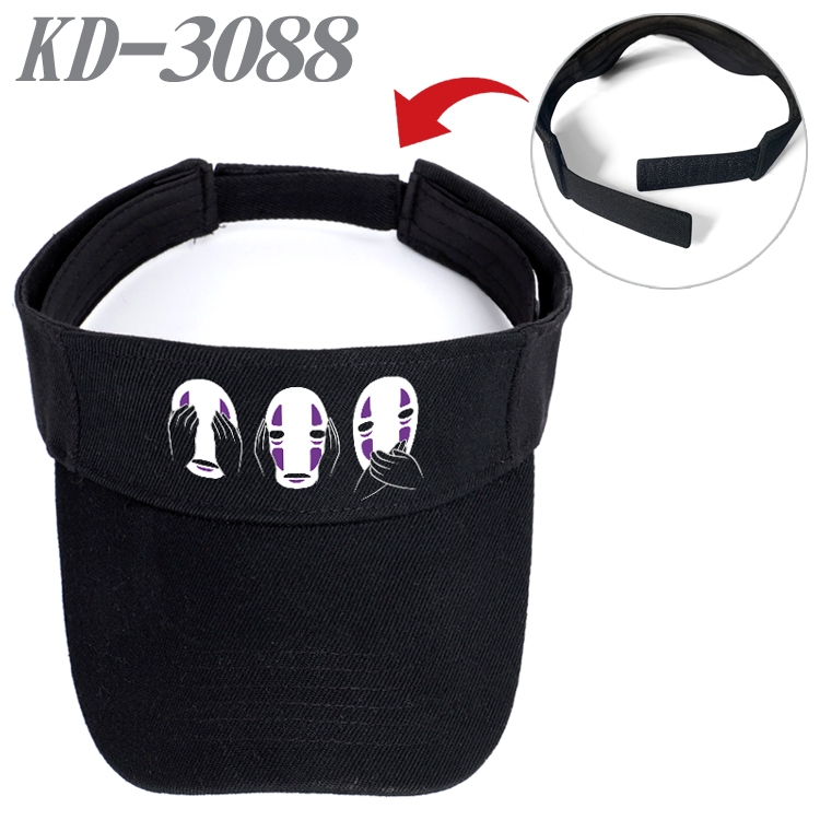 Spirited Away Anime Printed Canvas Empty Top Hat Baseball Hat Sun Hat KD-3088A