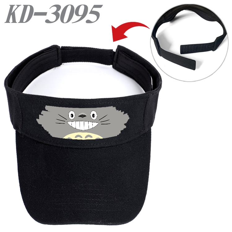 TOTORO Anime Printed Canvas Empty Top Hat Baseball Hat Sun Hat KD-3095A