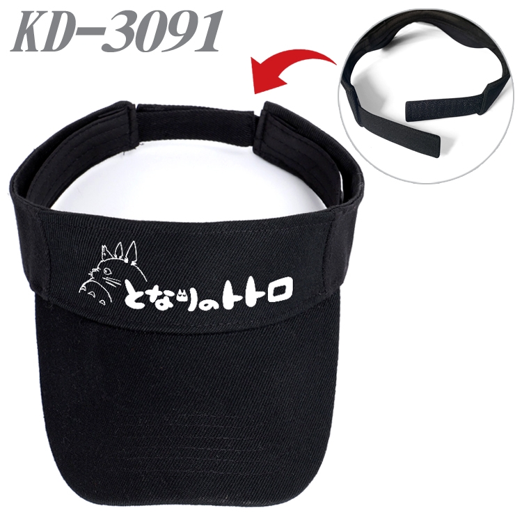 TOTORO Anime Printed Canvas Empty Top Hat Baseball Hat Sun Hat  KD-3091A