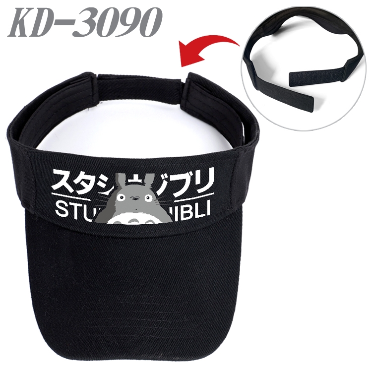 TOTORO Anime Printed Canvas Empty Top Hat Baseball Hat Sun Hat  KD-3090A