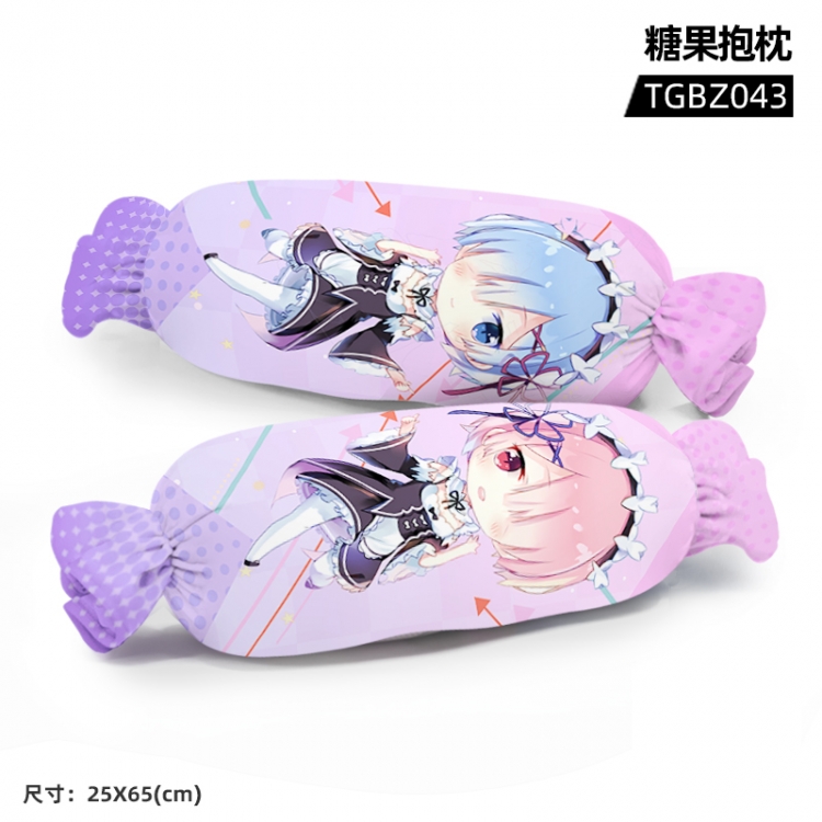 Re:Zero kara Hajimeru Isekai Seikatsu Anime plush candy pillow 25x65cm TGBZ043