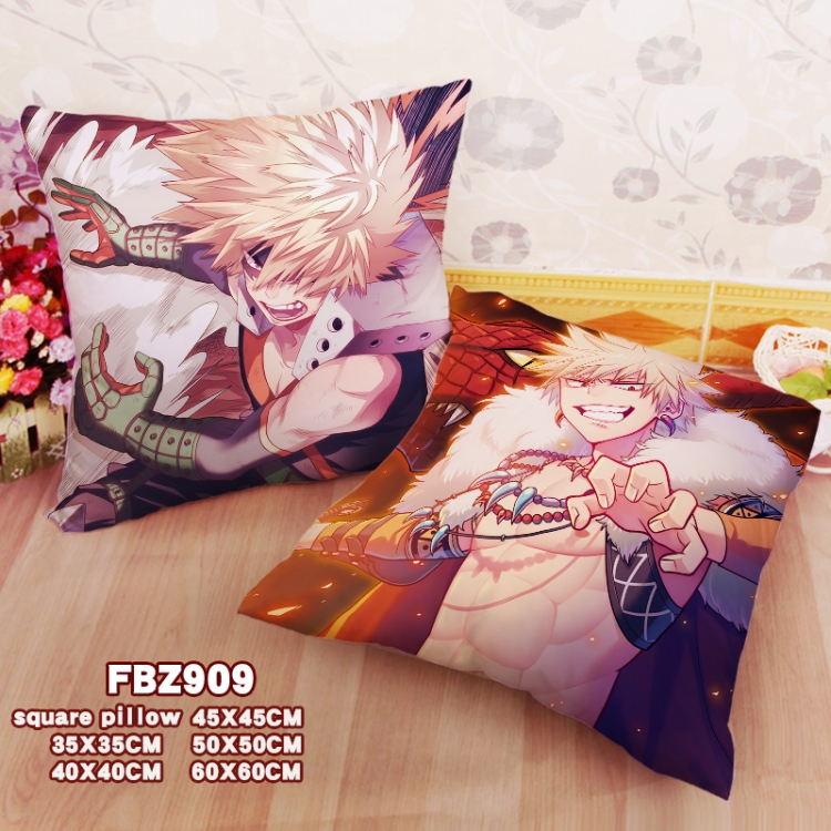 My Hero Academia Anime square full-color pillow cushion 45X45CM NO FILLING FBZ909