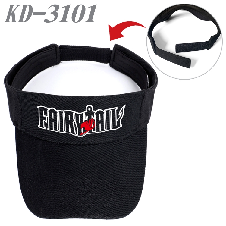 Fairy tail Anime Printed Canvas Empty Top Hat Baseball Hat Sun Hat  KD-3101A