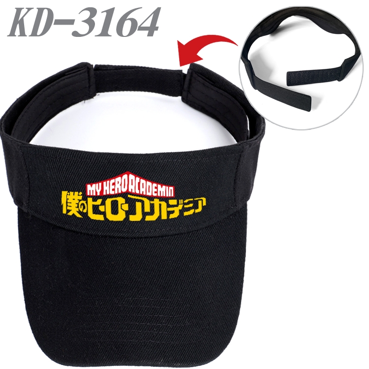 My Hero Academia Anime Printed Canvas Empty Top Hat Baseball Hat Sun Hat KD-3164A