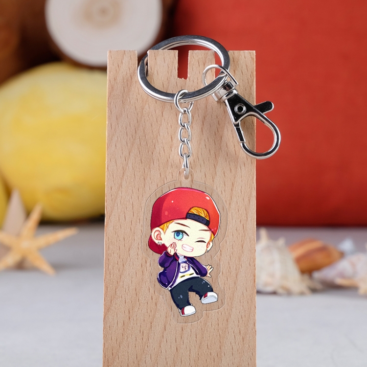 BTS Anime acrylic Key Chain  price for 5 pcs  2800