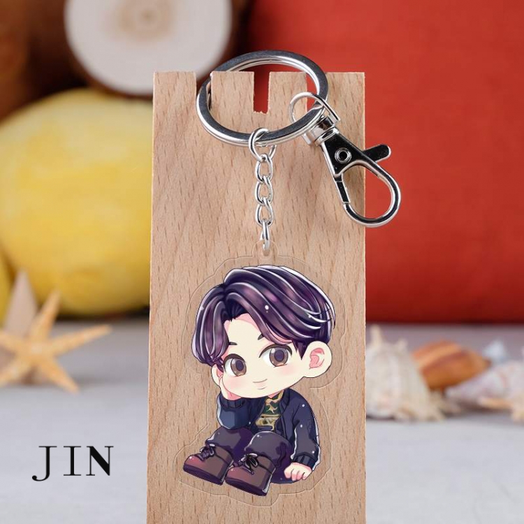 BTS Anime acrylic Key Chain  price for 5 pcs  2692