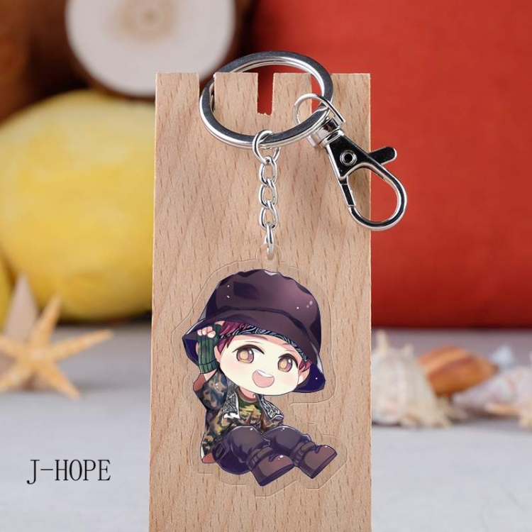 BTS Anime acrylic Key Chain  price for 5 pcs  2694