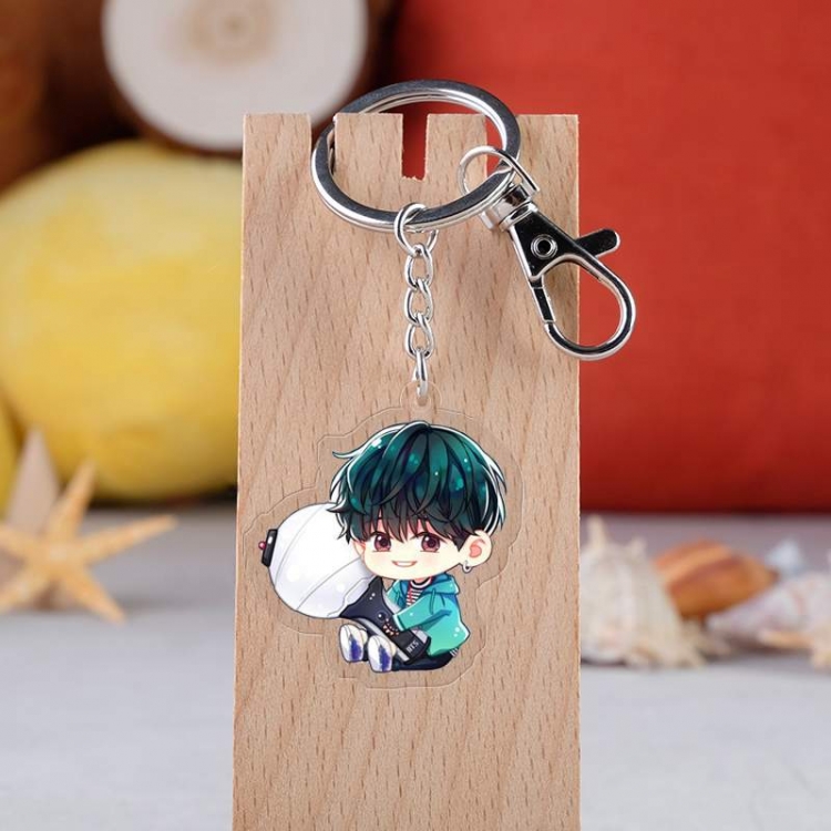 BTS Anime acrylic Key Chain  price for 5 pcs  2791