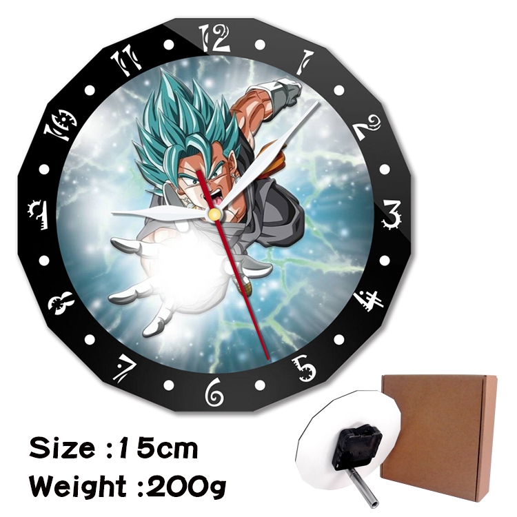 DRAGON BALL Anime double acrylic wall clock alarm clock 15cm 200g