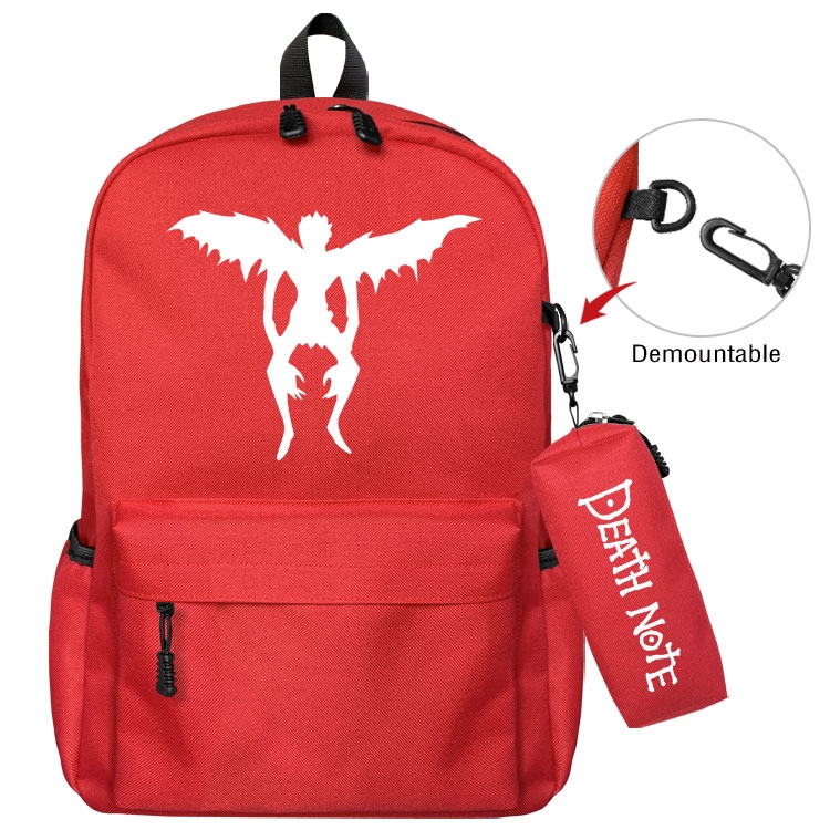 Death note Anime student school bag backpack Pencil Bag combination