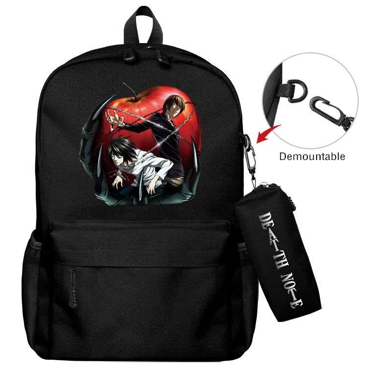 Death note Anime student school bag backpack Pencil Bag combination