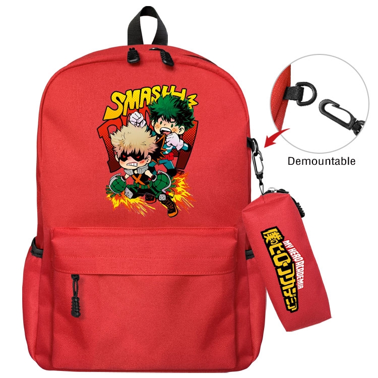 My Hero Academia Roblox  Anime student school bag backpack Pencil Bag combination