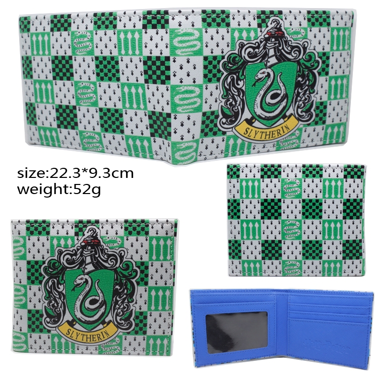 Harry Potter PU short two fold Wallet 9.5X23.5CM 86G