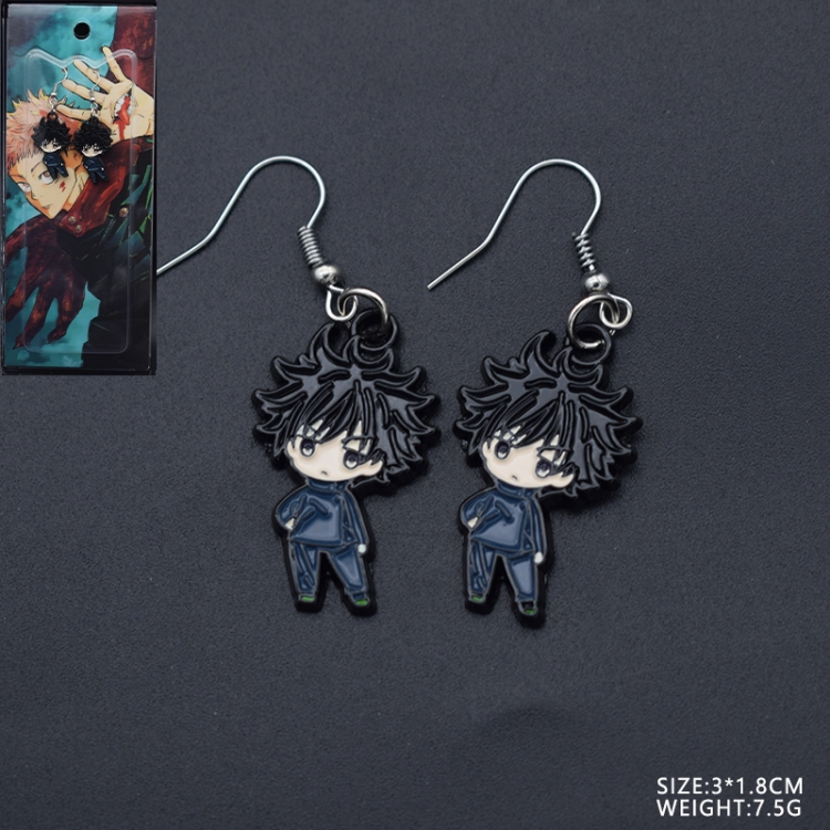 Jujutsu Kaisen Anime surrounding alloy color earrings   3x1.8cm style A