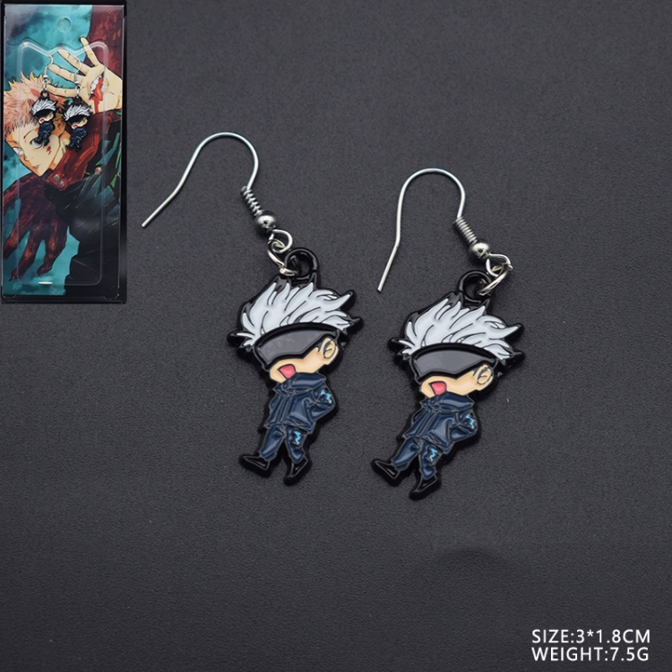 Jujutsu Kaisen Anime surrounding alloy color earrings   3x1.8cm style D