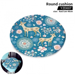 Elk animal round cushion YZD00...