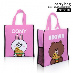 Brown bear carry bag  tote bag...