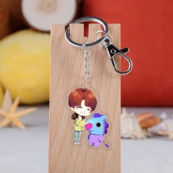 BTS Anime acrylic Key Chain  p...