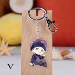 BTS Anime acrylic Key Chain  p...