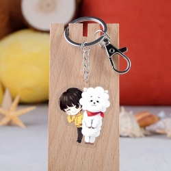 BTS Anime acrylic Key Chain  p...