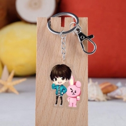 BTS Anime acrylic Key Chain  p...