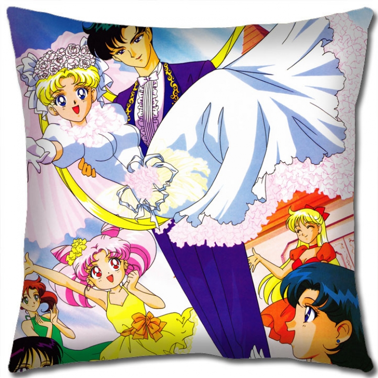 sailormoon Anime square full-color pillow cushion 45X45CM NO FILLING M2-17
