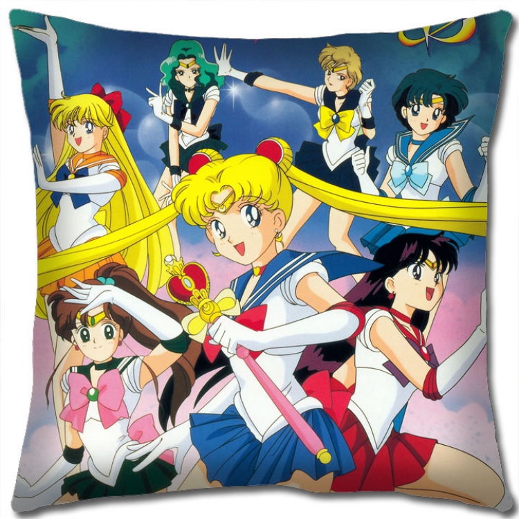 sailormoon Anime square full-color pillow cushion 45X45CM NO FILLING  M2-37