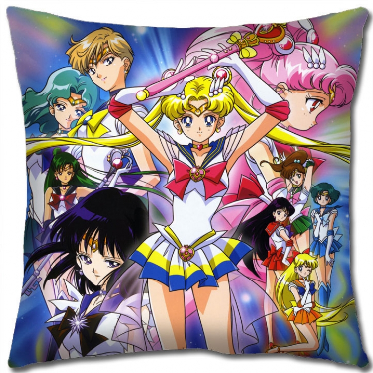 sailormoon Anime square full-color pillow cushion 45X45CM NO FILLING  M2-28