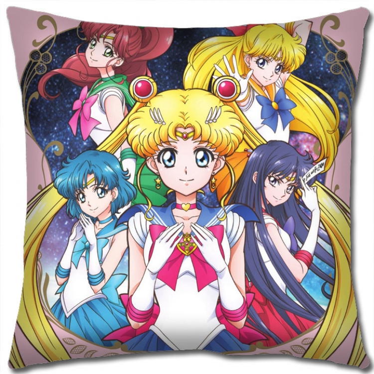 Sailormoon Anime square full-color pillow cushion 45X45CM NO FILLING M2-95