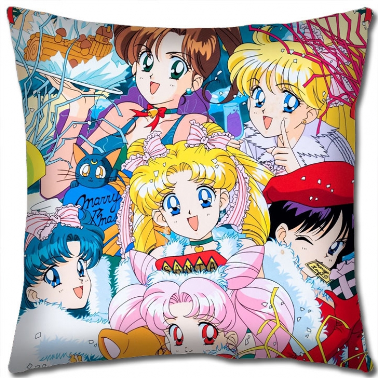 sailormoon Anime square full-color pillow cushion 45X45CM NO FILLING  M2-109