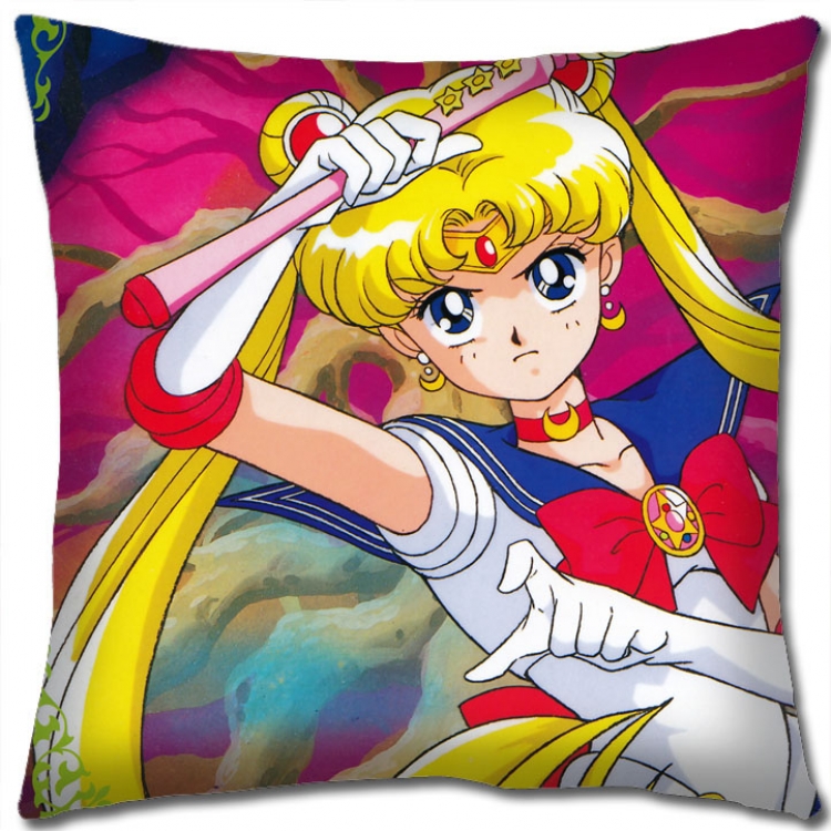 sailormoon Anime square full-color pillow cushion 45X45CM NO FILLING  M2-158