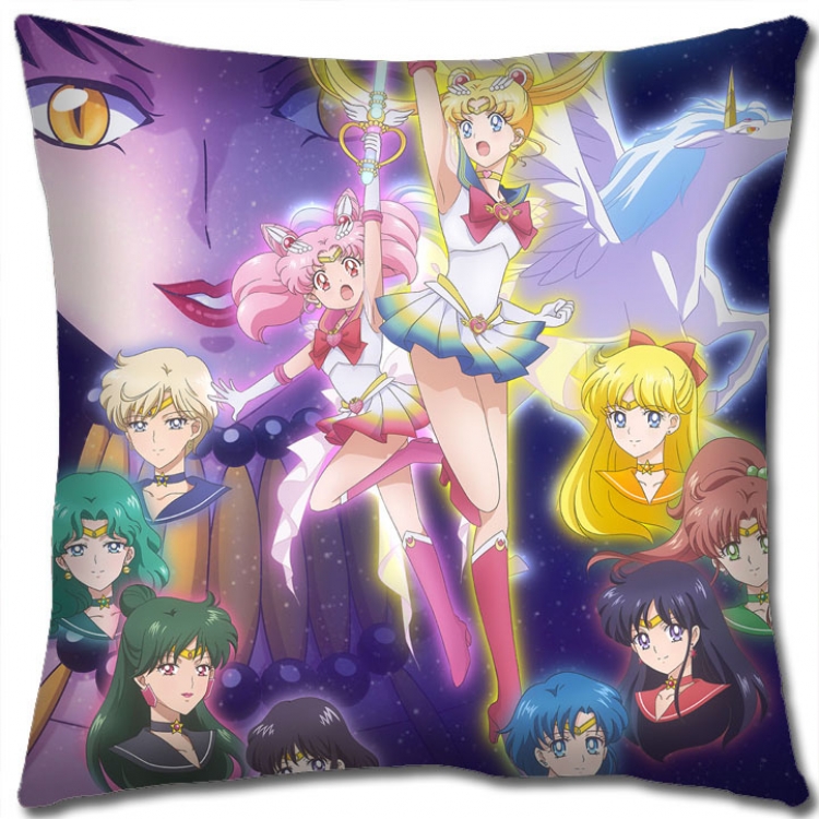 sailormoon Anime square full-color pillow cushion 45X45CM NO FILLING   M2-111