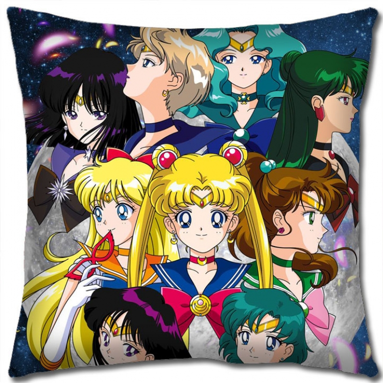 sailormoon Anime square full-color pillow cushion 45X45CM NO FILLING  M2-129