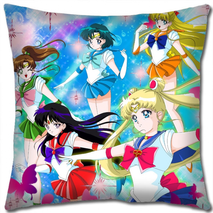 sailormoon Anime square full-color pillow cushion 45X45CM NO FILLING   M2-117