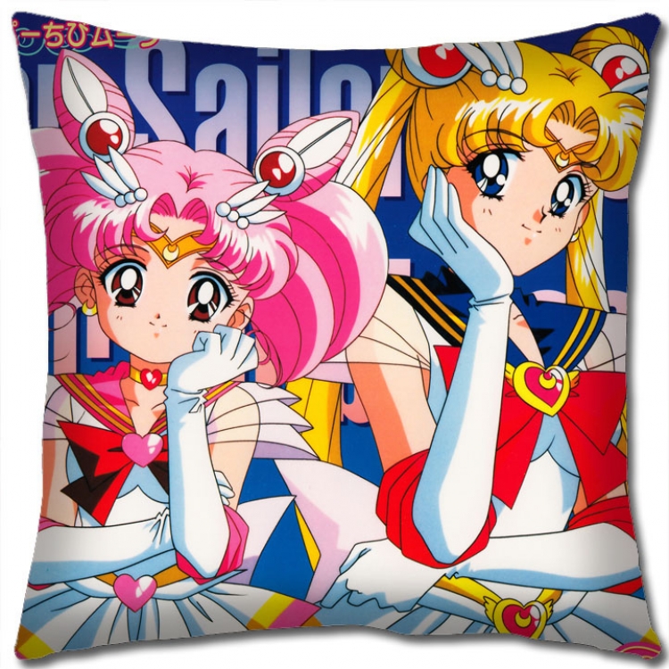 sailormoon Anime square full-color pillow cushion 45X45CM NO FILLING  M2-177