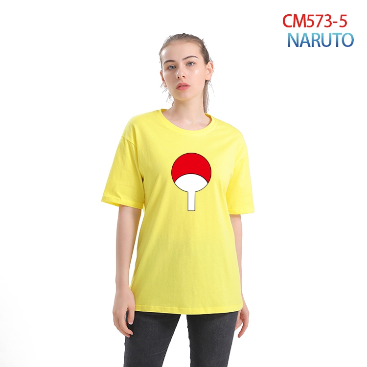 Naruto Women's Printed short-sleeved cotton T-shirt from S to 3XL  CM-573-5