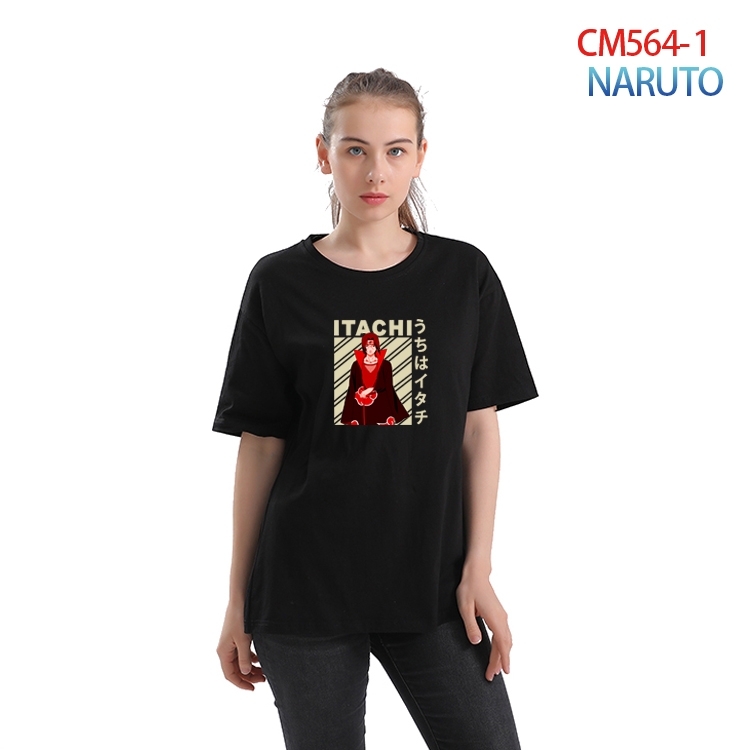 Naruto Women's Printed short-sleeved cotton T-shirt from S to 3XL  CM-564-1