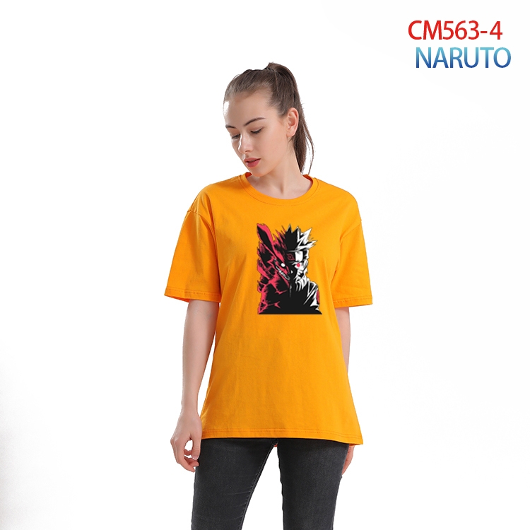 Naruto Women's Printed short-sleeved cotton T-shirt from S to 3XL  CM-563-4