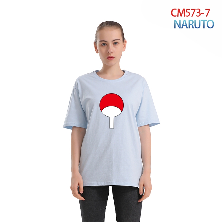 Naruto Women's Printed short-sleeved cotton T-shirt from S to 3XL  CM-573-7