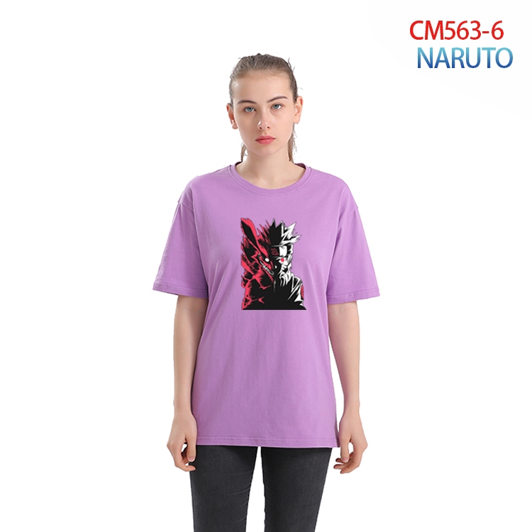 Naruto Women's Printed short-sleeved cotton T-shirt from S to 3XL  CM-563-6