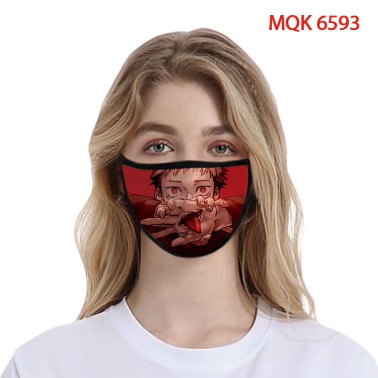 Jujutsu Kaisen Color printing Space cotton Masks price for 5 pcs   MQK-6593