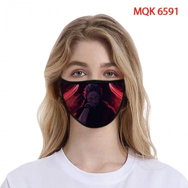 Jujutsu Kaisen Color printing Space cotton Masks price for 5 pcs   MQK-6591