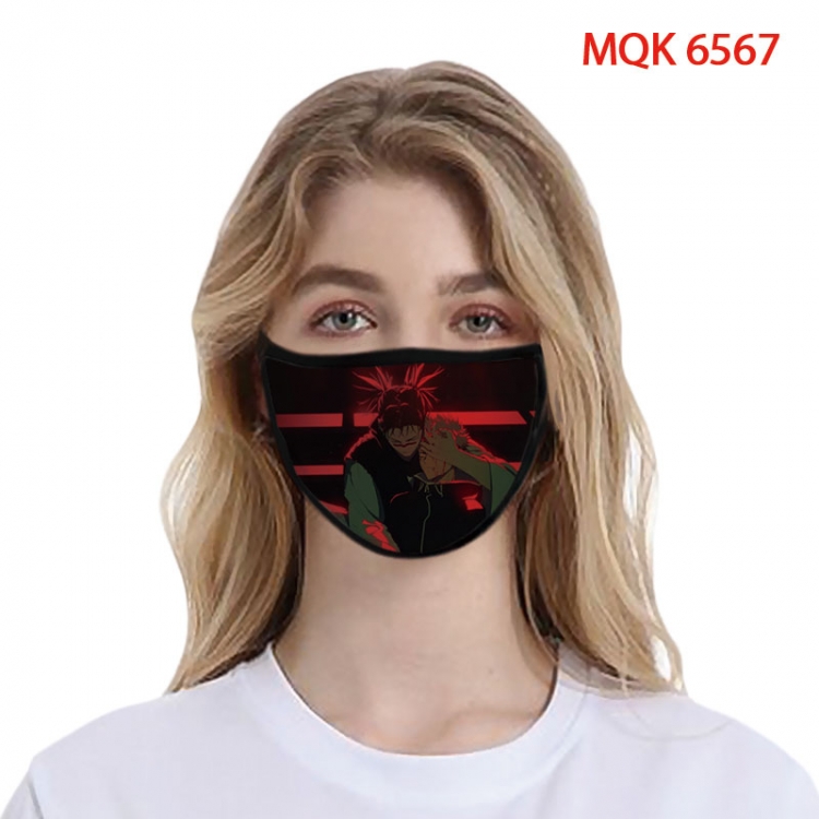 Jujutsu Kaisen Color printing Space cotton Masks price for 5 pcs   MQK-6567